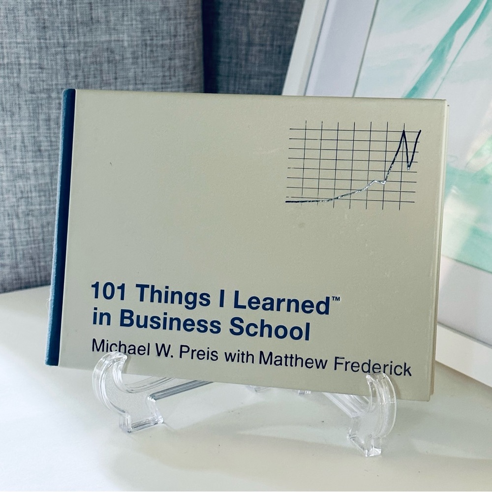 NEW 101 Things I Learned in Business School Hardcover Book